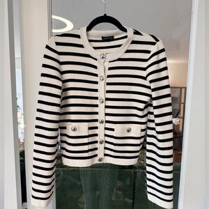 Dynamite thick Monochrome Striped Blazer